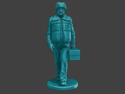 Actual Male Truck Driver AMTD 001 3D print model