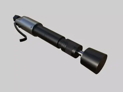 Pneumatic Rammer Low-poly 3D model