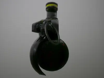 Grenade GME-FMK2-MOD0 Low-poly 3D model