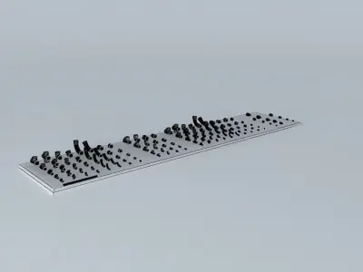 Collection of PVC Connections 3D model