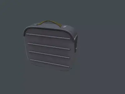 Ammunition box Low-poly 3D model 5