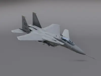 F15 - Falcon Fighter Jet Low-poly 3D model