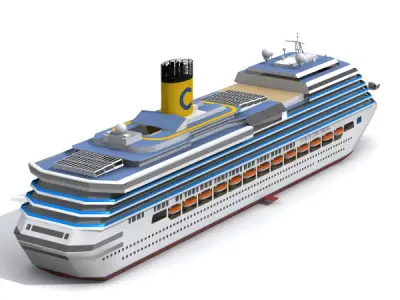 Costa Concordia 3D model