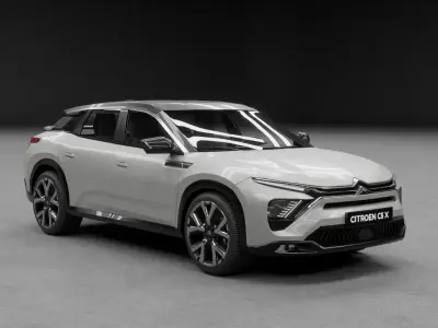 Citroen C5 X Game Ready 3D Car Model Low-poly 3D model