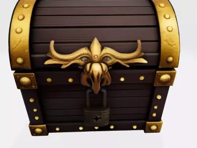 The Low-Poly Treasure Chest Asset Low-poly 3D model