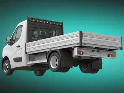Renault Master 2020 Flatbed RWD L2H1 3D model