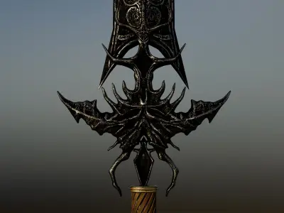 Demon Sword - LowPoly - 3D Model Low-poly 3D model
