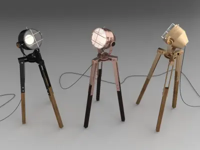 Industrial Lamp for Interior 3D model