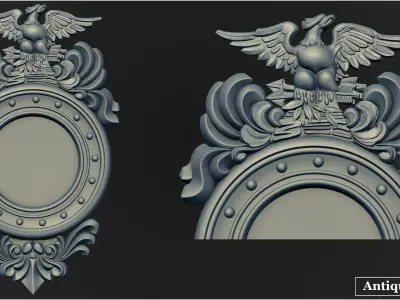Antique Mirror 3D model get