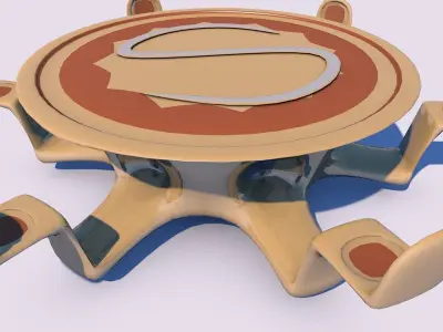 SCI FI SEATS Low-poly 3D model