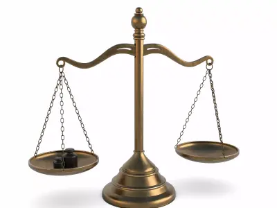 Scales balance scale 3D model