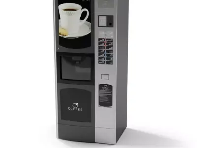Hot Beverage Vendor 3D model purchase