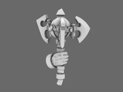 SO Blue Lads Elf Looted Axe Mauls RIGHT 3D print model