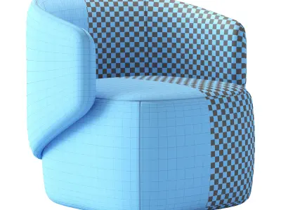 Crescent  Armchair 3D model purchase