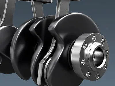 Engine Crankshaft 3D model