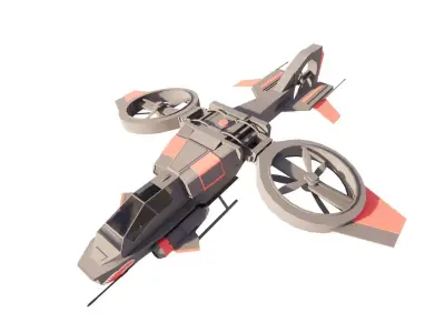 Spaceship-spacecraft-21 3D model