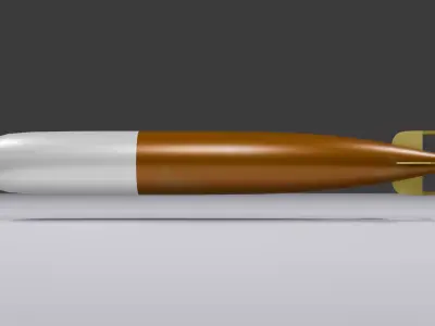US Navy Mk 13 torpedo game model Low-poly 3D model