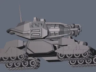 USA OEMGA mobile particle cannon Free 3D model