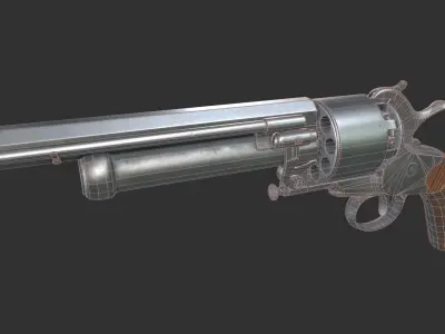 LeMat Revolver Low-poly 3D model