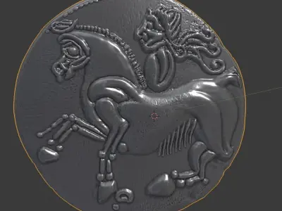 Celtic coin 2 3D print model