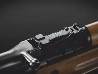 Papovka SKS Low-poly 3D model