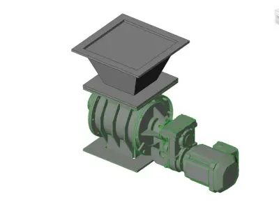 Valvula rotatoria - Rotary Valve 3D model