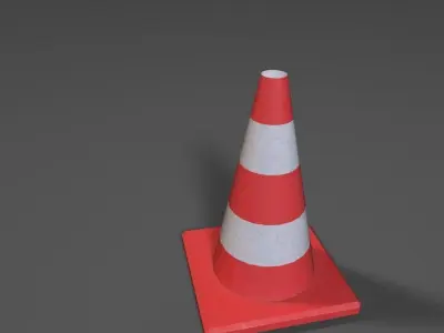 Traffic Cone  Low-poly 3D model shop