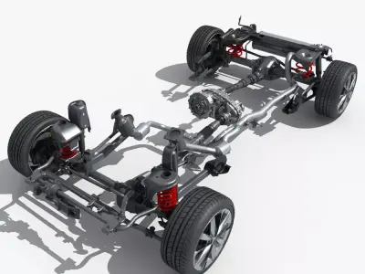 Suspension car 3D model purchase