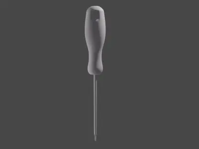 Screwdriver tool Low poly High poly Free low-poly 3D model