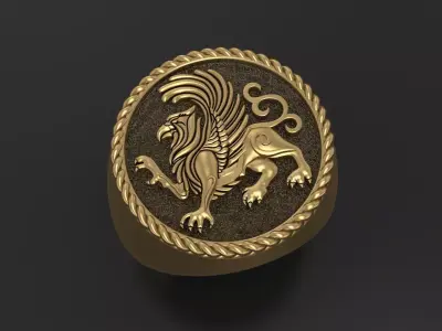 The Griffin Ring 3D print model