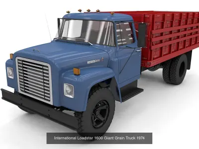 International Loadstar 1600 Trucks 1974 3D Model Pack
