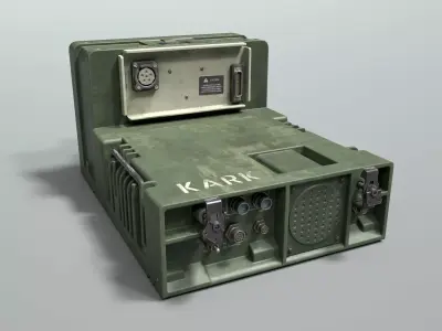 Ares Power Amplifier Unit Low-poly 3D model