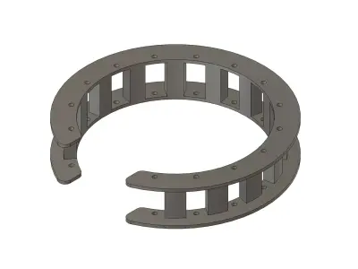 Cage roller Low-poly 3D model