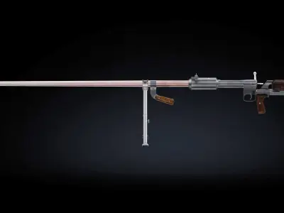  PTRD 41 Low Poly Low-poly 3D model