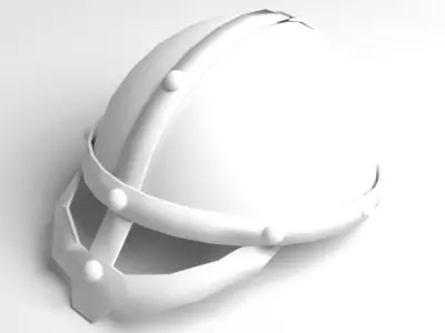 Medieval Helmet - Gjermundbu 3D model