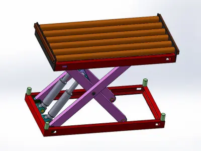 SCISSOR LIFT 3D model 2