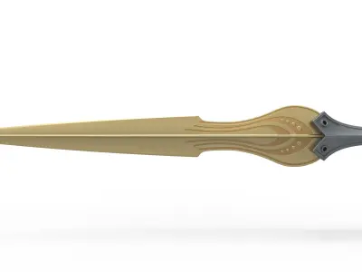 Sword of Achilles from the movie Troy 2004 3D print model