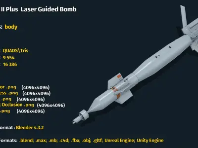  Paveway 2 Plus Laser Guided Bomb 