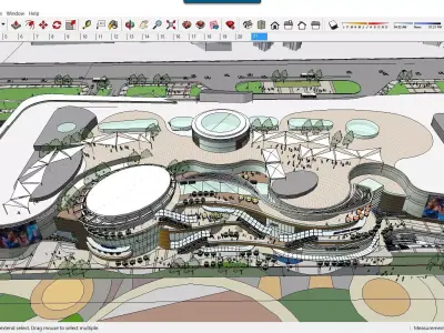 Sketchup Commercial Complex C5 3D model
