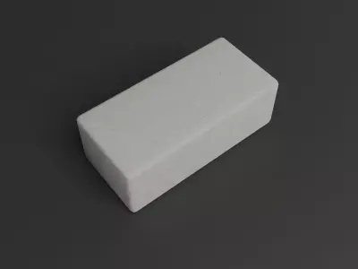 White brick  Lowpoly pack of bricks blocks low-poly Free low-poly 3D model