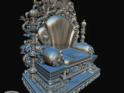 Throne 3d Print Model for God and king 3D print model