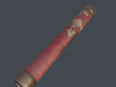 Dynamite Game ready bullets Low-poly 3D model