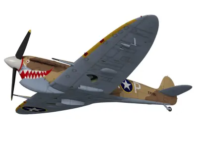 Supermarine Spitfire Mk-Vc Trop 3D model