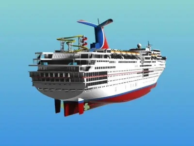 CARNIVAL SENSATION cruise ship 3d printable model 3D print model