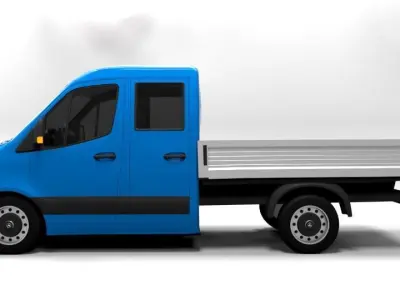MERCEDES SPRINTER DOUBLECAB TRUCK Low-poly 3D model
