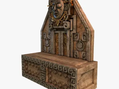 Aztec altar 3D model