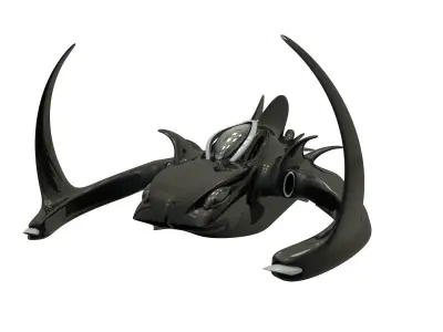 Spaceship Black sunrise 3D model