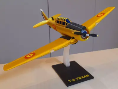 PLANE NORTH AMERICAN T-6 TEXAN 3D print model