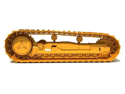 Excavator Track 3D model by 3D-Horse