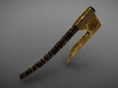 Viking Axe Low-poly 3D model